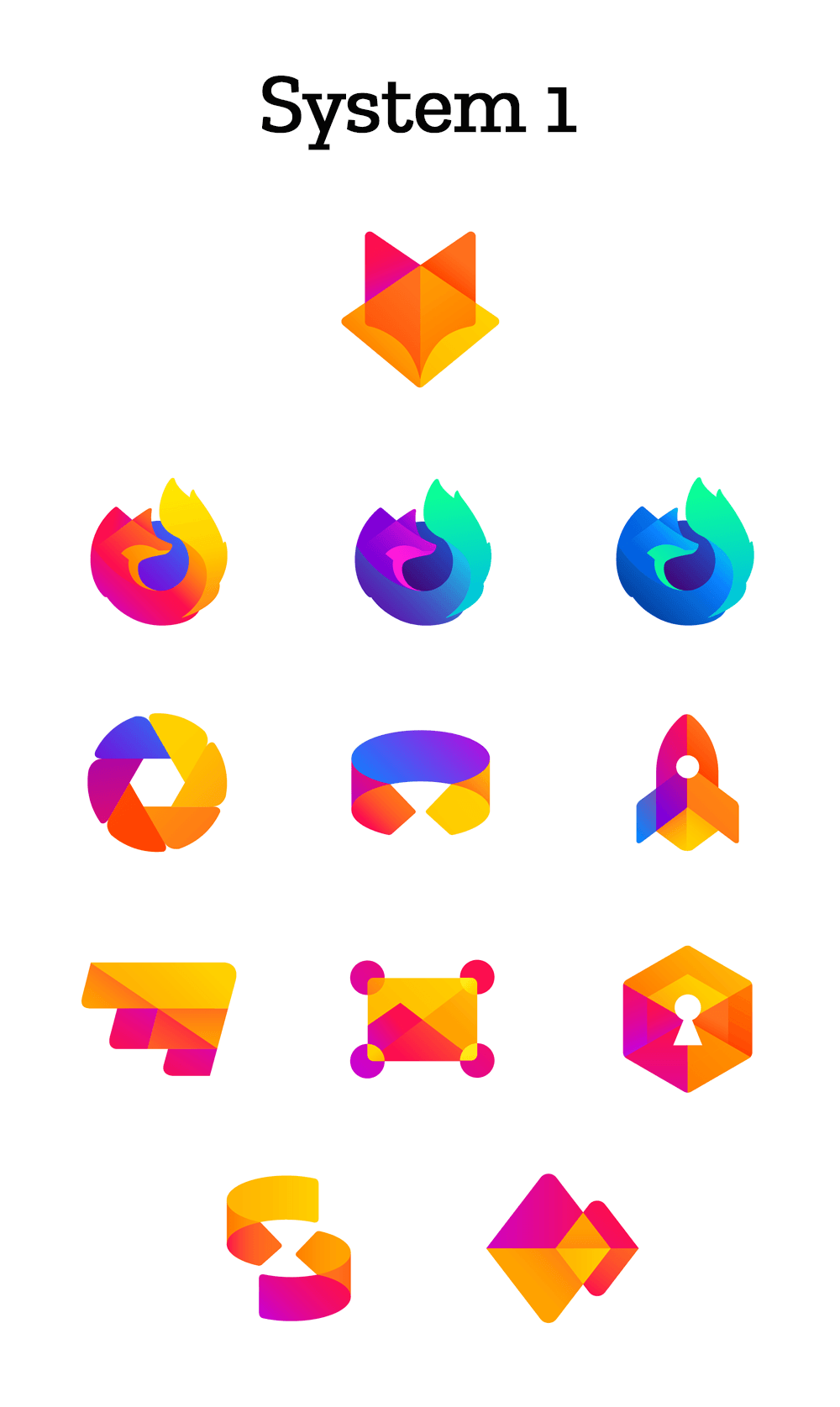 Mozilla icons