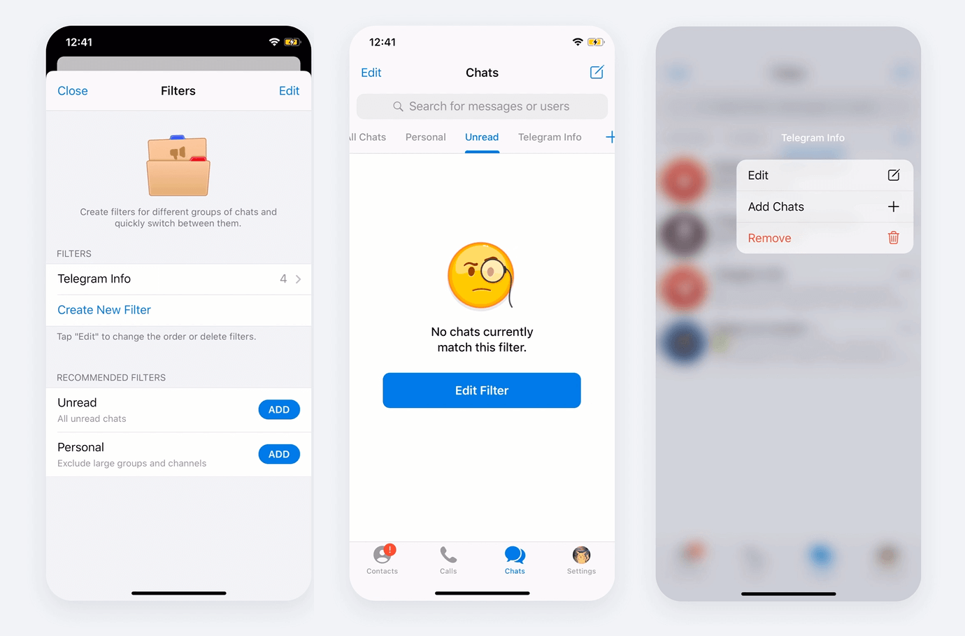 Telegram для iOS получит вкладки с чатами